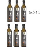 Olivenöl Oleum 6x0,5L Crete g.U. Extra natives Virgin Aus Kreta 0,3% Messara Gla