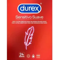 DUREX 5038483676004 Männliches Kondom in Safer Sex, 24 preservativos, Sensitivo Suave