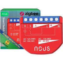 Nous B2Z ZigBee Smart Switch, 1 Kanal, Steuerung per App, Alexa/Google Assistant, Timer, Zigbee 3.0