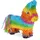 Relaxdays Pinata 38 x 35 x 12 cm Regenbogen