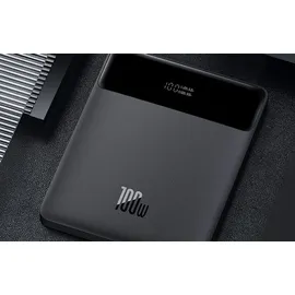 Baseus Blade 20000 mAh 100 W, 74 Wh), Powerbank, 20.000mAh, 2x USB + 2x USB-C, 100W, schwarz