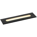 QAZQA Moderner Bodenstrahler schwarz 30 cm inkl. LED IP65 - Eline