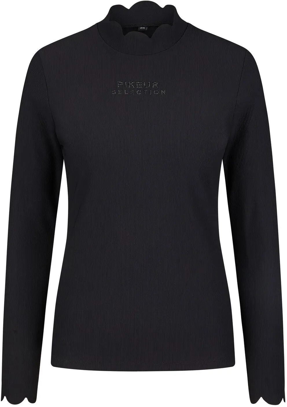 PIKEUR Selection Kinder-Rippshirt black 140-146
