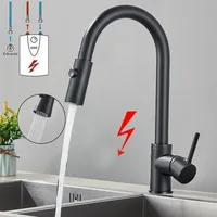 Niederdruck Küchenarmatur Ausziehbar Brause Edelstahl Wasserhahn Mischbatterie