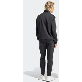adidas Herren Sportswear Basic 3-Streifen, Fleece Track Suit, black, XXL Schwarz