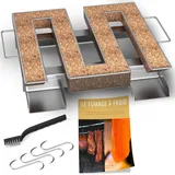 Kaltrauchgenerator/Räucherschnecke für Räucherofen Fleisch und Fisch + 4 Flei...