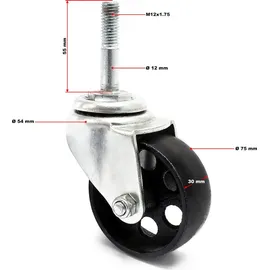 Wiltec Ersatzteil Getriebeheber Rolle Faulenzer Motorheber, Getriebe Heber mit Aufnahmekralle und Pedal, Motorhalter für Pkw und Lkw