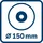 Bosch GEX 18V-150-3 inkl. 1x Schleifpapier, 1x Staubbox, 1x Schutzring