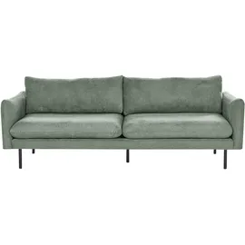 Beliani Sofa 3-sitzer Vinterbro Stoff Hellgrün