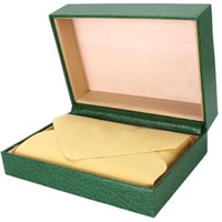 ROUHO Flip Grün Leder Uhrenbox Luxus Marke Uhrenbox Holz Lagerung Uhrenbox für Rolex