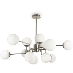 MAYTONI Erich Pendelleuchte Deckenleuchte Farbe Nickel, für Wohnzimmer, Küche, Schlafzimmer, Esszimmer, Büro