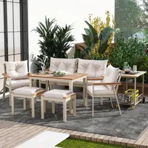 Okwish Garten-Lounge-Sofa-Set Loungesofa beige