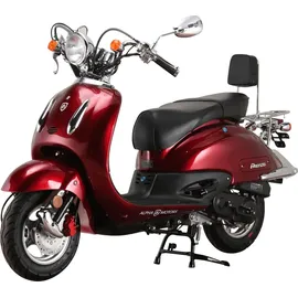Alpha Motors Mofaroller Firenze 50 ccm 25 km/h, weinrot