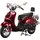 Alpha Motors Mofaroller Firenze 50 ccm 25 km/h, weinrot