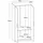 [en.casa] Kleiderschrank Eiselfing 80 x 176 x 52 cm Eiche