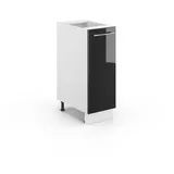 Vicco Apothekerschrank Fame-Line Anthrazit Hochglanz/Weiß 30 cm ohne Arbeitsplatte