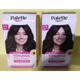2x Poly Palette Intensive Tönungs Color-Crème 4-0 Dunkelbraun NEU