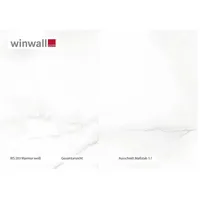 winwall Duschrückwand Duschrückwände ALU-Verbundplatte Dekor: Marmor weiß, (1-tlg), Wandverkleidung aus Alu weiß 19 cm x 27 cm