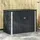 vidaXL Gartenlagerbox 151,5 x 82 x 110,5 cm Stahl schwarz