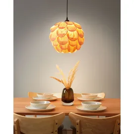 Beliani Bampur 1-flg. 30 cm rund Holz braun