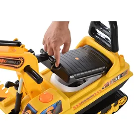 Homcom Rutsch-Nutzfahrzeuge Bagger Gelb/Schwarz