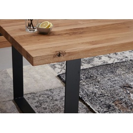 MASSIVMOEBEL24.DE Esstisch Wild-/Zerreiche 180x90x76 geölt MONTREUX #114 - Braun
