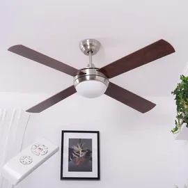 V-Tac Deckenventilator 132 cm Deckenventilator Silber