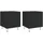 vidaXL Nachtschrank 2 Stk. 40 x 40 x 50 cm Schwarz
