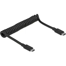 DeLock USB 3.1 Gen 2 Coiled Cable Type-C male to Type-C male PD 3 A E-Marker