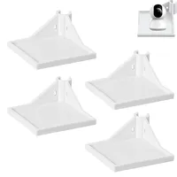 Growzelt Eckregal, 4 Stück Grow Tent Corner Shelf, 8,9 x 8,9cm Multifunktionaler ZeltständerWird, Grow Zelt Lagerbrett, Kamera Eckregal, für Grow Tent Pole 16mm, Weiß(Wiederverwendbar)