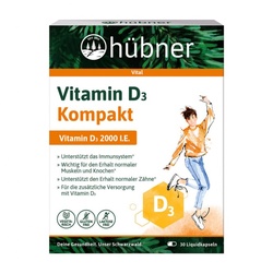 Hübner Vitamin D3 Kompakt Kapseln (30St)