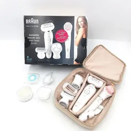 Braun Silk-épil 9 Flex 9100 Beauty Set + FaceSpa weiß/gold