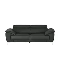 Max Schelling Einzelsofa aus Echtleder Vita , schwarz , Maße (cm): B: 216 H: 93 T: 105.0