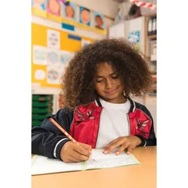 Stabilo Schul-Set für Rechtshänder EASYgraph S in pink inkl. Spitzer + Radierer
