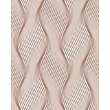 EDEM Streifen Tapete 0,53 m x 10 m 5,33 m2 Beige-Braun-Weiß 85030BR33