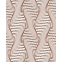 EDEM Streifen Tapete 0,53 m x 10 m 5,33 m2 Beige-Braun-Weiß 85030BR33