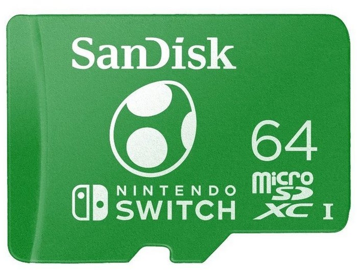 Sandisk microSDXC Extreme, Nintendo licensed Yoshi Edition Speicherkarte (64 GB, 100 MB/s Lesegeschwindigkeit) grün