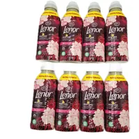 Lenor Weichspüler in der Waschmaschine, Konzentrat, 200 Waschgänge (8 x 525), scharlachroter Jasmin, langanhaltende Frische und Weichheit des pflanzlichen Ursprungs, duftende Bettwäsche bis zu 1 Woche