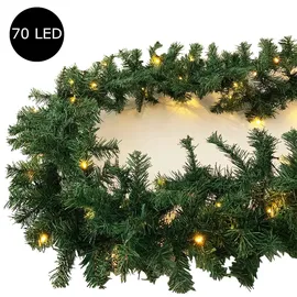 Mojawo LED Tannengirlande XL 540 cm mit 70 LED