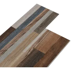 DELUKE® Vinylboden PVC-Dielen selbstklebend wasserfest 2mm Stärke Klebevinylboden Bodenbelag Laminatboden Dekor-Dielen Mehrfarbig, 5,02m2