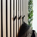 Klappbarer Haken [HIDE] ohne Bohren für Akustikpaneele – Garderobe, Kleiderhaken, Wanddeko, 3D-Druck, flexibler Klapphaken, Garderobenhaken (1 Stück)