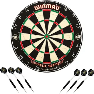 WINMAU Dartboard "PRO-SFB" inklusive 2 Satz Winmau Steeldarts