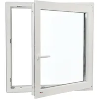 Kunststofffenster 100 x 80 cm Dreh-Kipp DIN rechts weiß Serie G74/3
