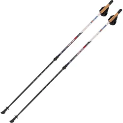 Nordic Walking Stöcke Lock Up Pro Nordic Walking Unisex Weiß-Blau WEISS No Size