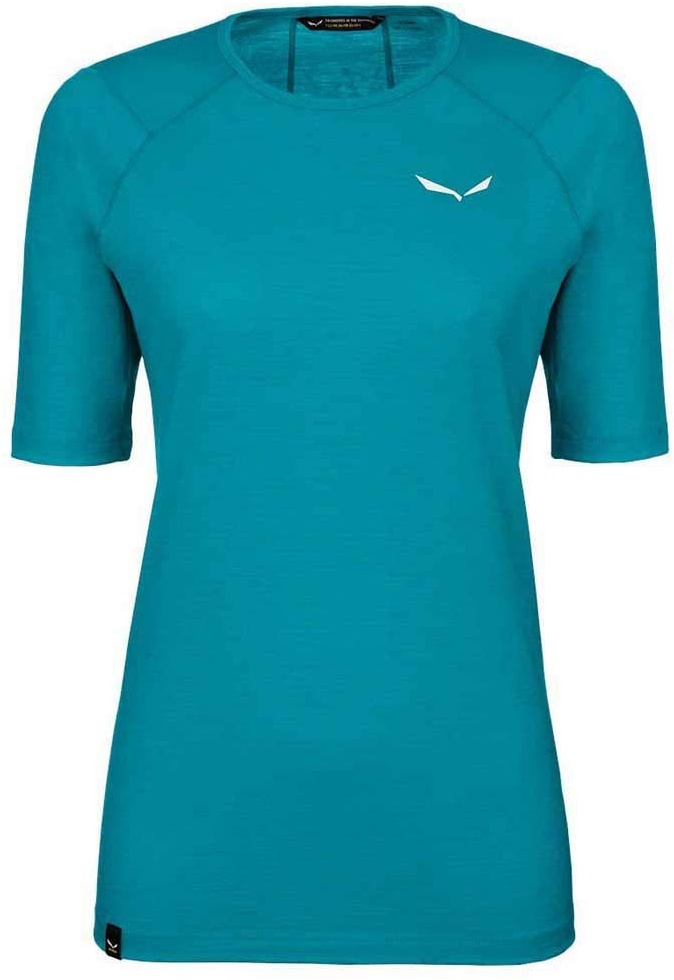 SALEWA Damen Blusen & T-Shirts Pedroc Alpine Wo W S/S Tee, Ocean, 40/34, 00-0000027757