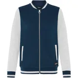 Oxmo Sweatjacke OXMO "Trainingsjacke OXOnana", Damen, Gr. XS, blau (insignia blau), Obermaterial: 80% Polyester PES. 20% Baumwolle CO., Sweatjacken Sweatjacke