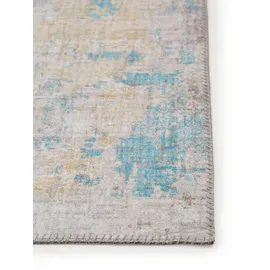 benuta pop Waschbarer Kurzflor Teppich Gelb, Textil, Abstrakt, Rechteckig, 200x1 cm Gots, waschbar, Teppiche - Moderner Kurzflor-Teppich für Wohnzimmer