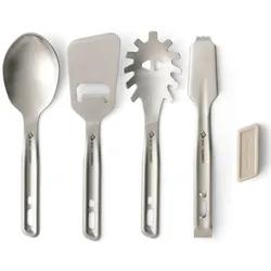 Sea to Summit Detour Utensil Set ? 4-teiliges Küchenhelferset aus Edelstahl - Stainless Steel Grey - STK