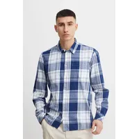 !Solid Langarmhemd Blau M