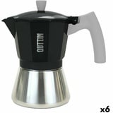 Quttin Italienische Kaffeemaschine Quttin 9 Tassen Aluminium Stahl 450 ml (6 Stück)